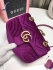 Gucci GG Marmont velvet shoulder bag purple 26cm